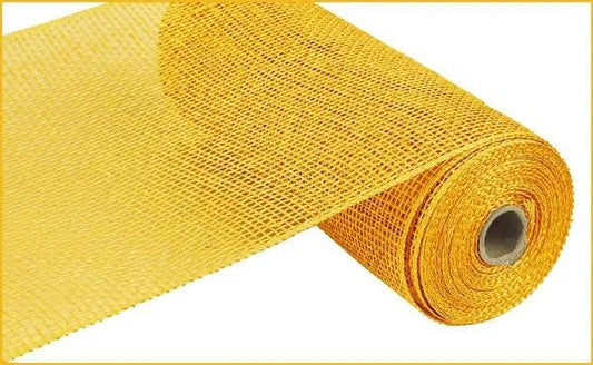 Yellow Poly Burlap Mesh 10” by 10 yards, Large Weave Mesh, Halloween Wreath Supply, Fall Wreathmaking Mesh, Petal Wreath Mesh, RP810029