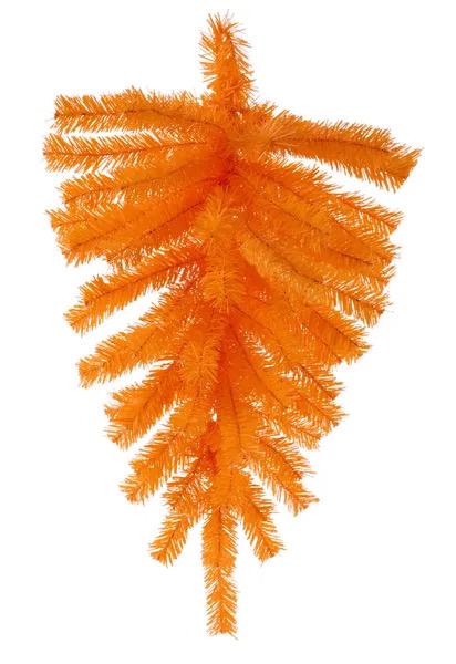 Orange Wreath Swag, 24” Teardrop Swag with 55 Tips: Orange, Orange Swag Base for Halloween or Easter, Long Wreath, Wreath Supplies, XX930520
