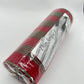 Red and Moss Green Check Thin Stripe Fabric Mesh 10.5” by 10 Yards, Olive Green Rustic Wreathmaking Supplies, Christmas Accent, RY831958