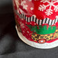 Leopard Print Pickup Truck Christmas Ribbon: Red Chenille Edge, 4 Inch