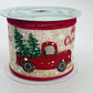 Vintage Red Truck Christmas Ribbon: 2.5" x 10 Yards