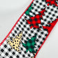 Checkered Christmas Tree Ribbon: Leopard & Plaid, Wired Edge (2.5" x 10 Yards)