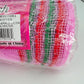 Pink Mesh with Red and Green Drift Edge Border 10.5” by 10 Yards, Wreathmaking Supplies, Trendy Christmas Tree Decorating Accent, RY8116R4
