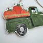Olive Green Truck with Pumpkins MDF Sign: Fall Farmhouse Decor