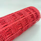 Red Criss Cross Poly Burlap Mesh: 10" x 10 yds Wreath Supply