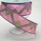 Pink & Lavender Plaid Wired Ribbon: 1.5" x 10yd Spring Wreath Supply