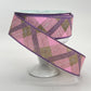 Pink & Lavender Plaid Wired Ribbon: 1.5" x 10yd Spring Wreath Supply