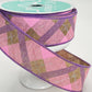 Pink & Lavender Plaid Wired Ribbon: 1.5" x 10yd Spring Wreath Supply