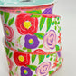 Floral Spring Ribbon: Purple, Pink & Coral Blooms - 2.5” x 10yd