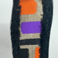 Halloween Wired Ribbon: Beige Brush Strokes with Black Chenille Edge