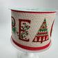 Christmas PEACE Ribbon: Rustic Beige Wired Ribbon, 2.5" x 10 Yards