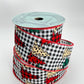 Checkered Christmas Tree Ribbon: Leopard & Plaid, Wired Edge (2.5" x 10 Yards)