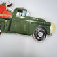 Olive Green Truck with Pumpkins MDF Sign: Fall Farmhouse Decor