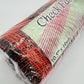 Orange & Black Check Fabric Mesh: Halloween Wreath Supply (10" x 10 Yards)