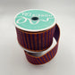 Halloween Wired Ribbon: Purple with Orange Glitter Stripe (2.5" x 10yd)