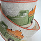 Fall Truck & Pumpkin Wired Ribbon: 2.5" x 10yd Thanksgiving Wreath Supply