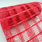Red Criss Cross Poly Burlap Mesh: 10" x 10 yds Wreath Supply