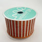 Orange Glitter Stripe Ribbon: Beige Wired Halloween Wreath Supply