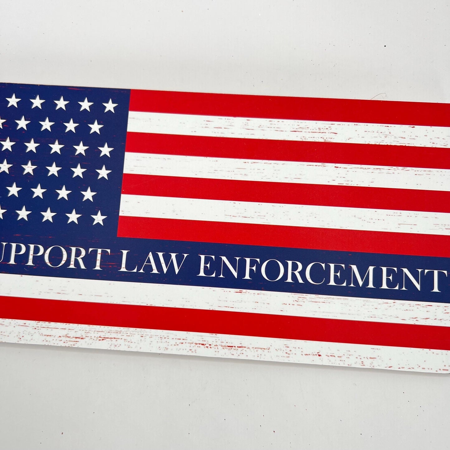 Police Sign, We Support Law Enforcement Sign, American Flag Decor Sign, Stars Stripes Police Door Hanger, Police Academy Graduation Gift