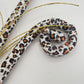 Fall Leopard Print Curl Spray: Gold Floral Arrangement Embellishment