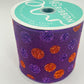 Purple Glitter Dot Ribbon: 4" Wired Halloween Wreath Supply