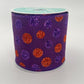 Purple Glitter Dot Ribbon: 4" Wired Halloween Wreath Supply