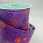 Purple Glitter Dot Ribbon: 4" Wired Halloween Wreath Supply