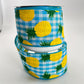Pineapple Ribbon: 2.5" Blue Gingham Wired Summer Ribbon