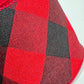 Red and Black Plaid Basketweave Ribbon: Wired Christmas Wreath Supply