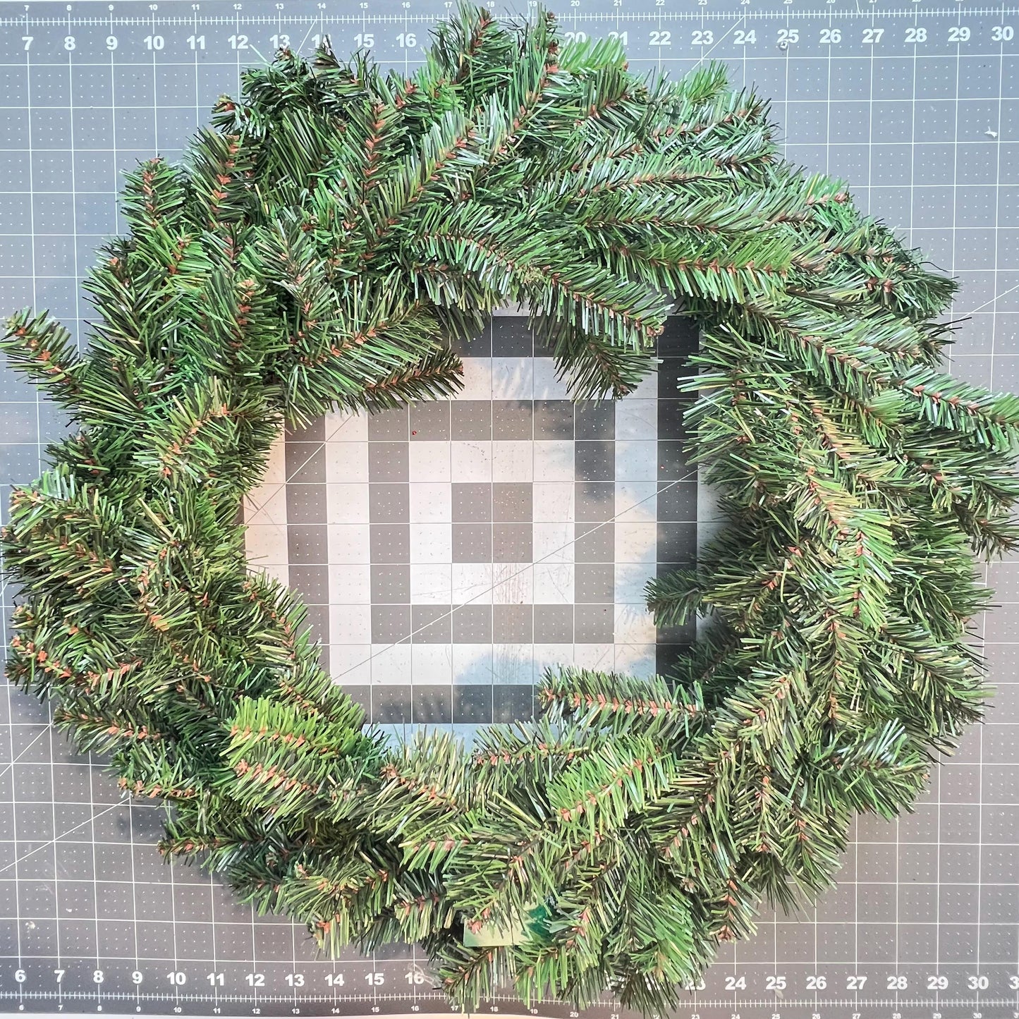 Large Christmas Wreath Kit, Poinsettia Evergreen Wreath Kit, Do It Yourself Christmas Door or Wall Decor, Merry Christmas Wreath Decoration
