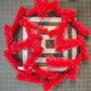 Large Christmas Wreath Kit, Santa Ho Ho Ho Wreath Kit, Do It Yourself Christmas Wreath, Big Holiday Red and Green Front Door Decoration