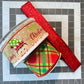 Elf Wreath Kit, Christmas Evergreen Wreath Kit, North Pole Santa’s Elf Wreath Kit, Christmas Red and Green Ribbon Mesh Sign Wreath Bundle