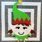 Elf Wreath Kit, Thin Christmas Elf Wreath Kit, North Pole Santa’s Elf Wreath Kit, Christmas Red and Green Ribbon Mesh Sign Pancake Wreath
