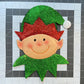 Elf Wreath Kit, Thin Christmas Glitter Elf Wreath Kit, North Pole Elf Wreath Kit, Christmas Red and Green Ribbon Mesh Sign Pancake Wreath