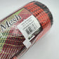 Orange & Black Check Fabric Mesh: Halloween Wreath Supply (10" x 10 Yards)