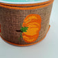 Pumpkin Wreath Ribbon: 2.5" Brown Wired Fall Ribbon