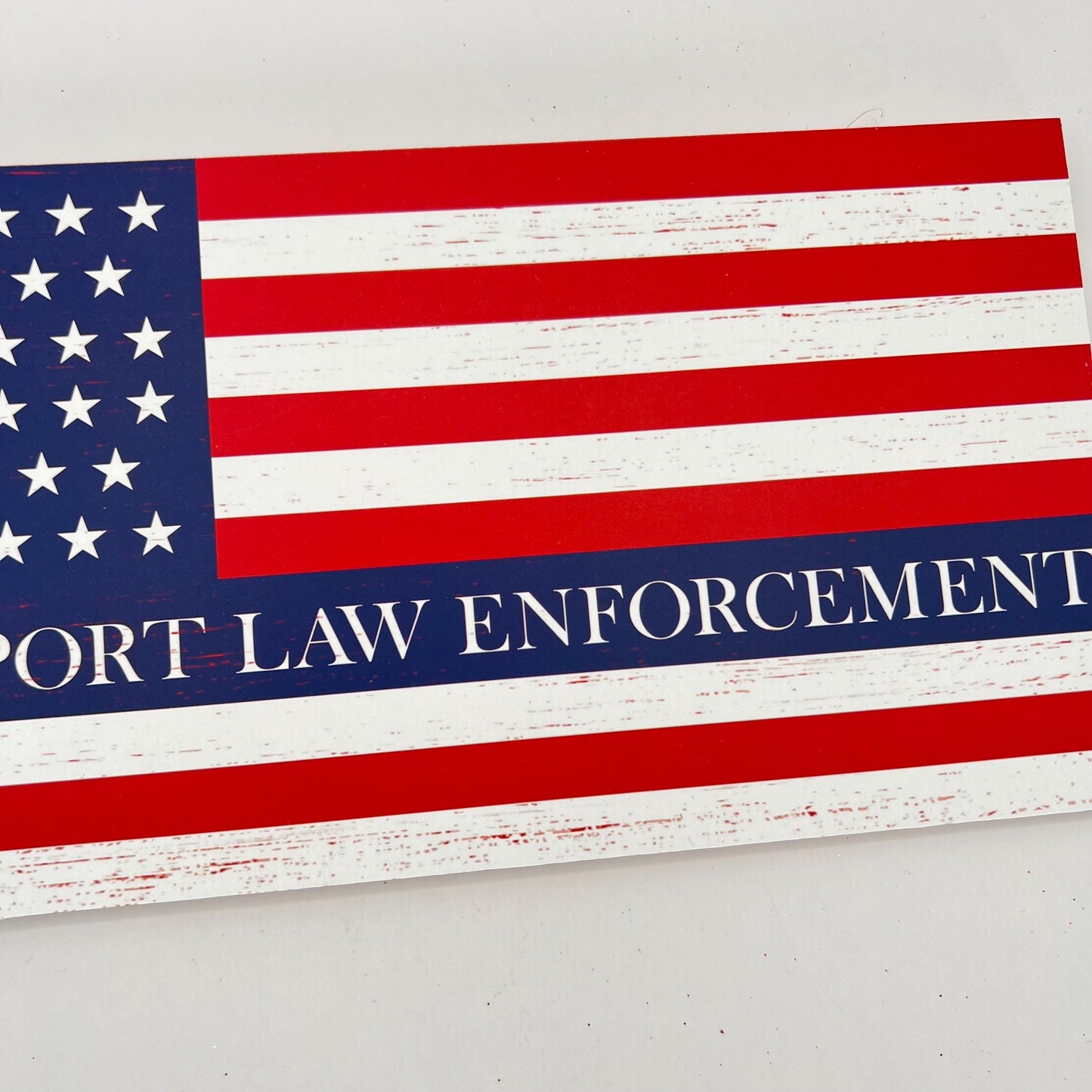 Police Sign, We Support Law Enforcement Sign, American Flag Decor Sign, Stars Stripes Police Door Hanger, Police Academy Graduation Gift