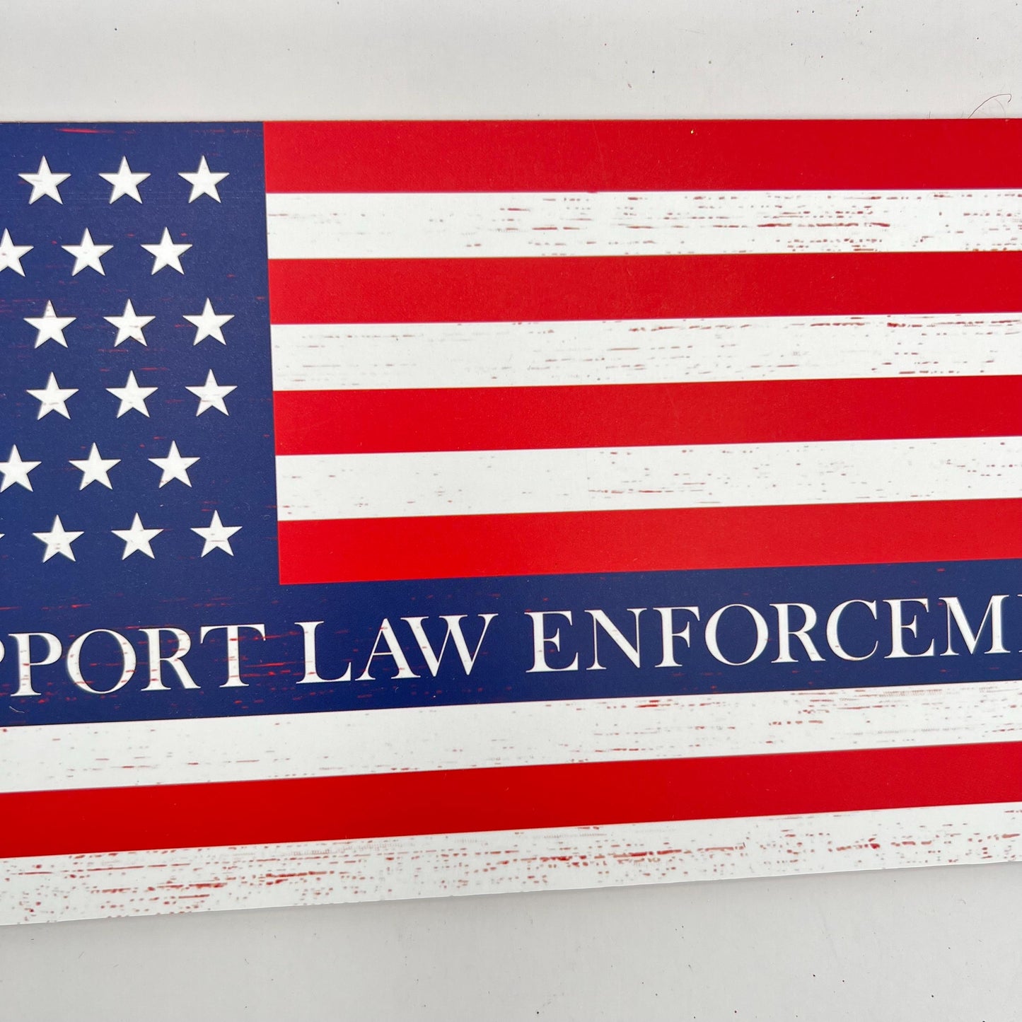 Police Sign, We Support Law Enforcement Sign, American Flag Decor Sign, Stars Stripes Police Door Hanger, Police Academy Graduation Gift
