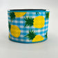 Pineapple Ribbon: 2.5" Blue Gingham Wired Summer Ribbon