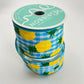 Pineapple Ribbon: 2.5" Blue Gingham Wired Summer Ribbon