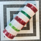 Christmas Wreath Kit, Vintage Ornament Wreath Kit, Do It Yourself Holiday Wreath Kit, Merry Christmas Green Red Ribbon Mesh Sign Bundle