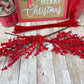 Cardinal Wreath Kit WITH VIDEO, Thin Merry Christmas Wreath Kit, Do It Yourself Holiday Wreath Kit, Rustic Snowy Cardinal Ribbon Mesh Sign