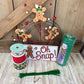 Oh Snap Gingerbread Man Thin Christmas Wreath Kit WITH VIDEO: DIY Holiday Decor