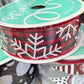 Holiday Wreath Kit, Thin Christmas Gnome Wreath Kit, Do It Yourself Christmas Wreath Kit, Red and Silver Gnome Ribbon Mesh and Sign Bundle