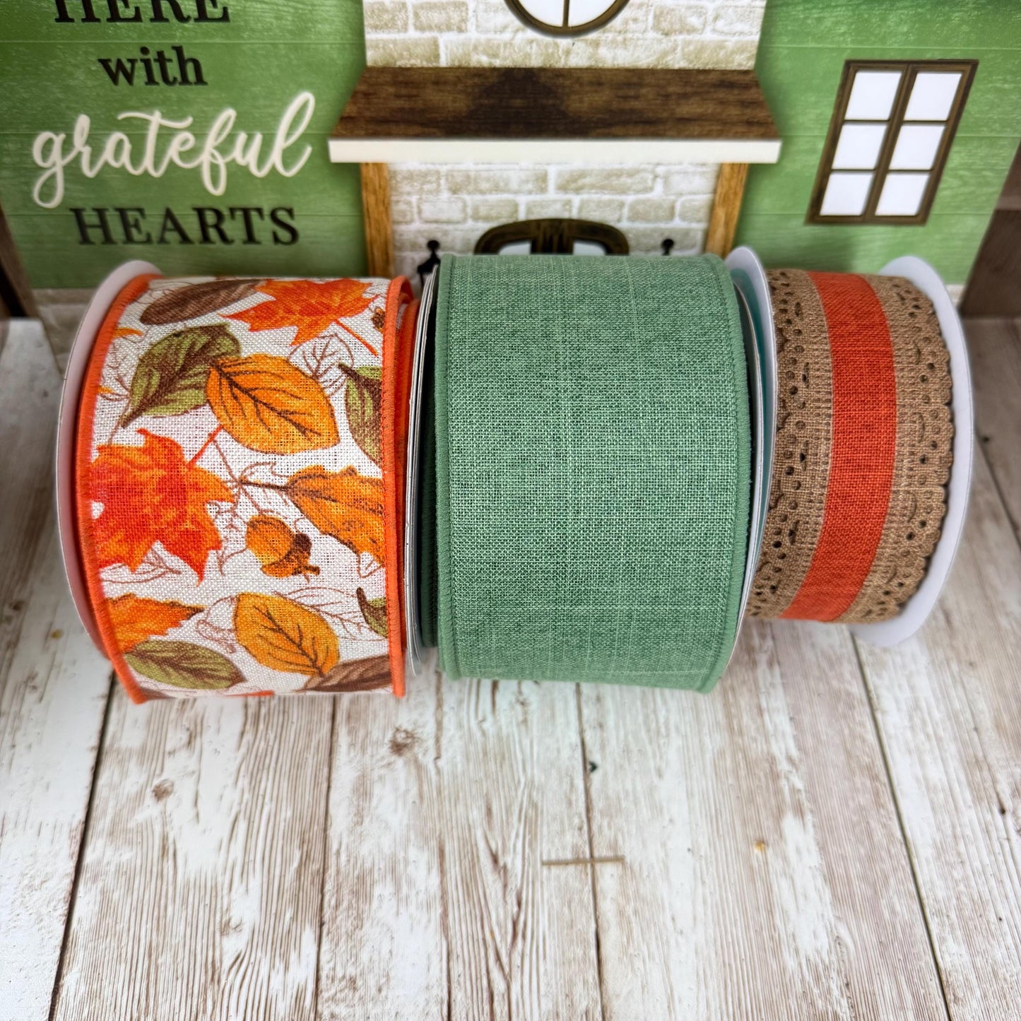 Gather Here with Grateful Hearts Thanksgiving Wreath Kit WITH VIDEO: DIY Fall Decor