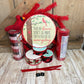 Cardinal Wreath Kit, Large Snowy Cardinal Wreath Kit, Do It Yourself Holiday Wreath Kit, Rustic Snowy Cardinal Ribbon Mesh and Sign Bundle