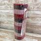 Snowman Wreath Kit, Thin Red and Black Snowman Wreath Kit, Do It Yourself Holiday Wreath Kit, Winter Sign Ribbon Frame and Mesh Bundle Kit