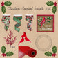 Cardinal Wreath Kit WITH VIDEO, Thin Merry Christmas Wreath Kit, Do It Yourself Holiday Wreath Kit, Rustic Snowy Cardinal Ribbon Mesh Sign