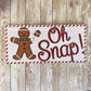 Oh Snap Gingerbread Man Thin Christmas Wreath Kit WITH VIDEO: DIY Holiday Decor