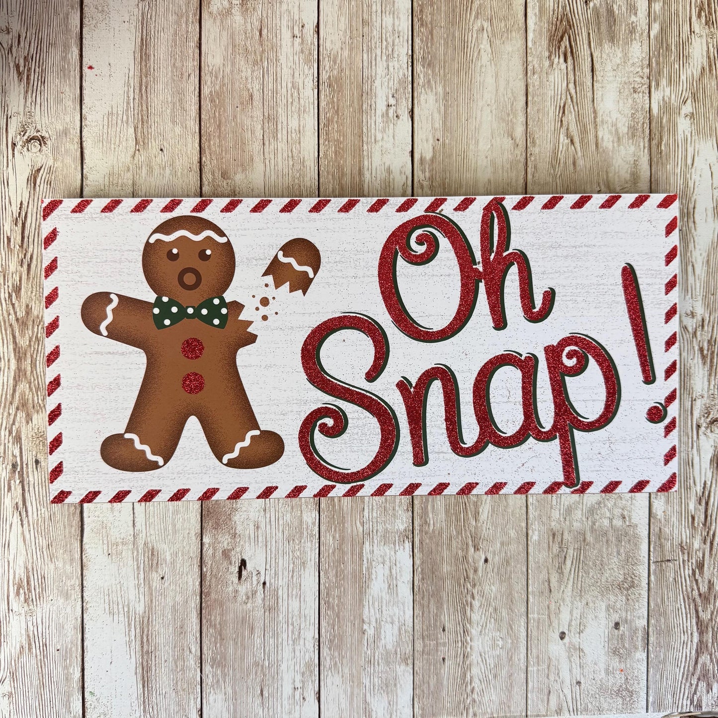 Oh Snap Gingerbread Man Thin Christmas Wreath Kit WITH VIDEO: DIY Holiday Decor
